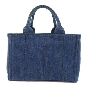 Prada Bag Tote Denim Kanapa 2WAY Blue